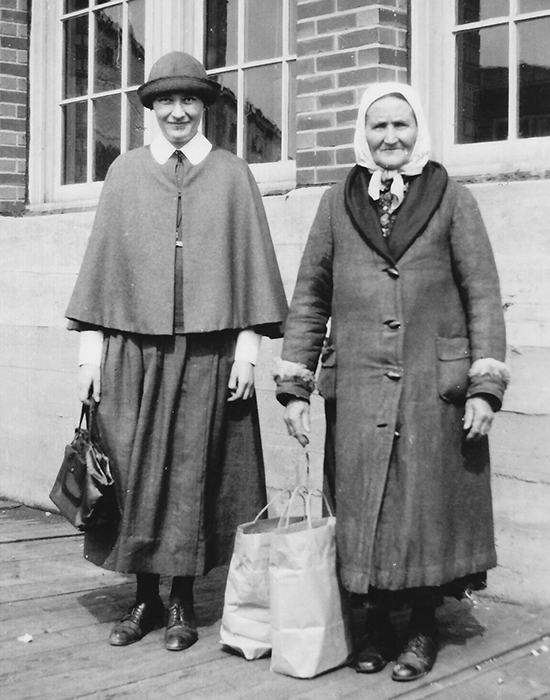 Josephine Dulaska with Eastern European woman